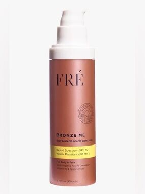 FRÉ Skincare BRONZE ME Sun-Kissed Mineral Sunscreen SPF 50 NIB